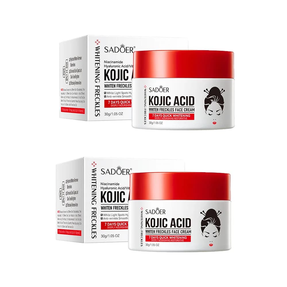 Kojic acid brightening face cream tube — image 7