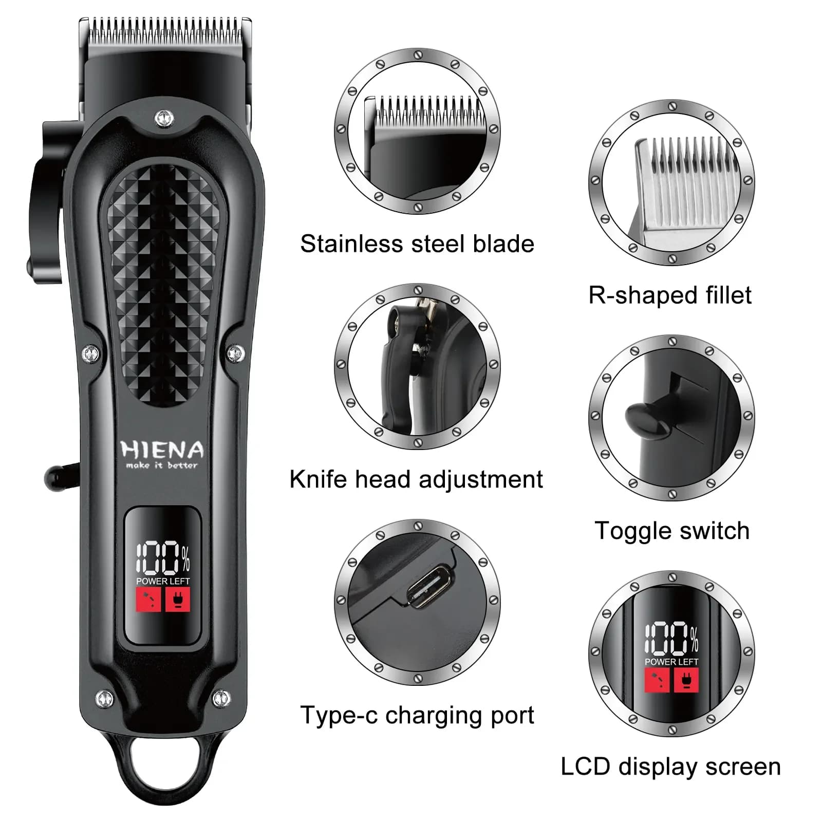 rechargeable cordless hair clipper — image 5