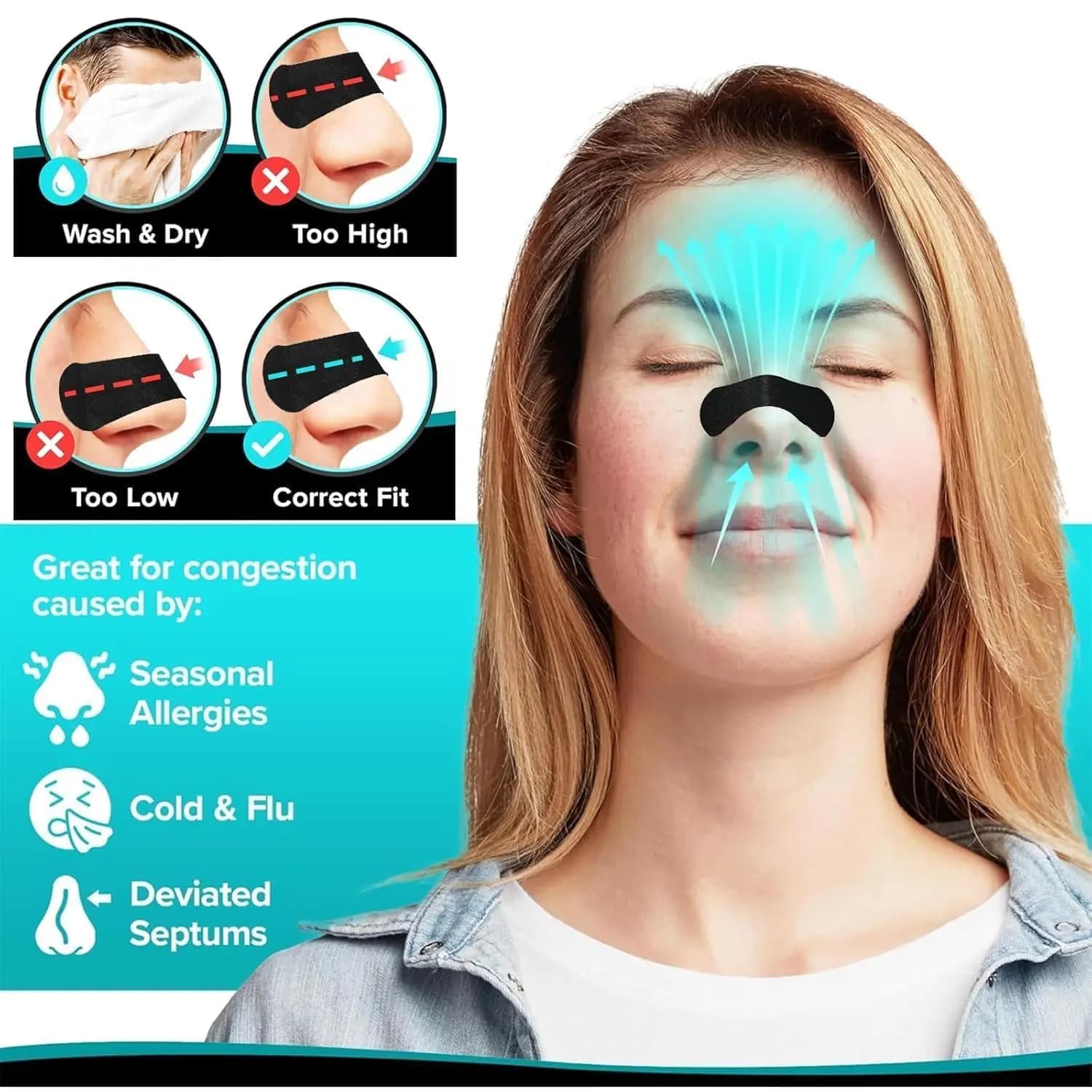 anti-snoring nasal strip pack — image 3
