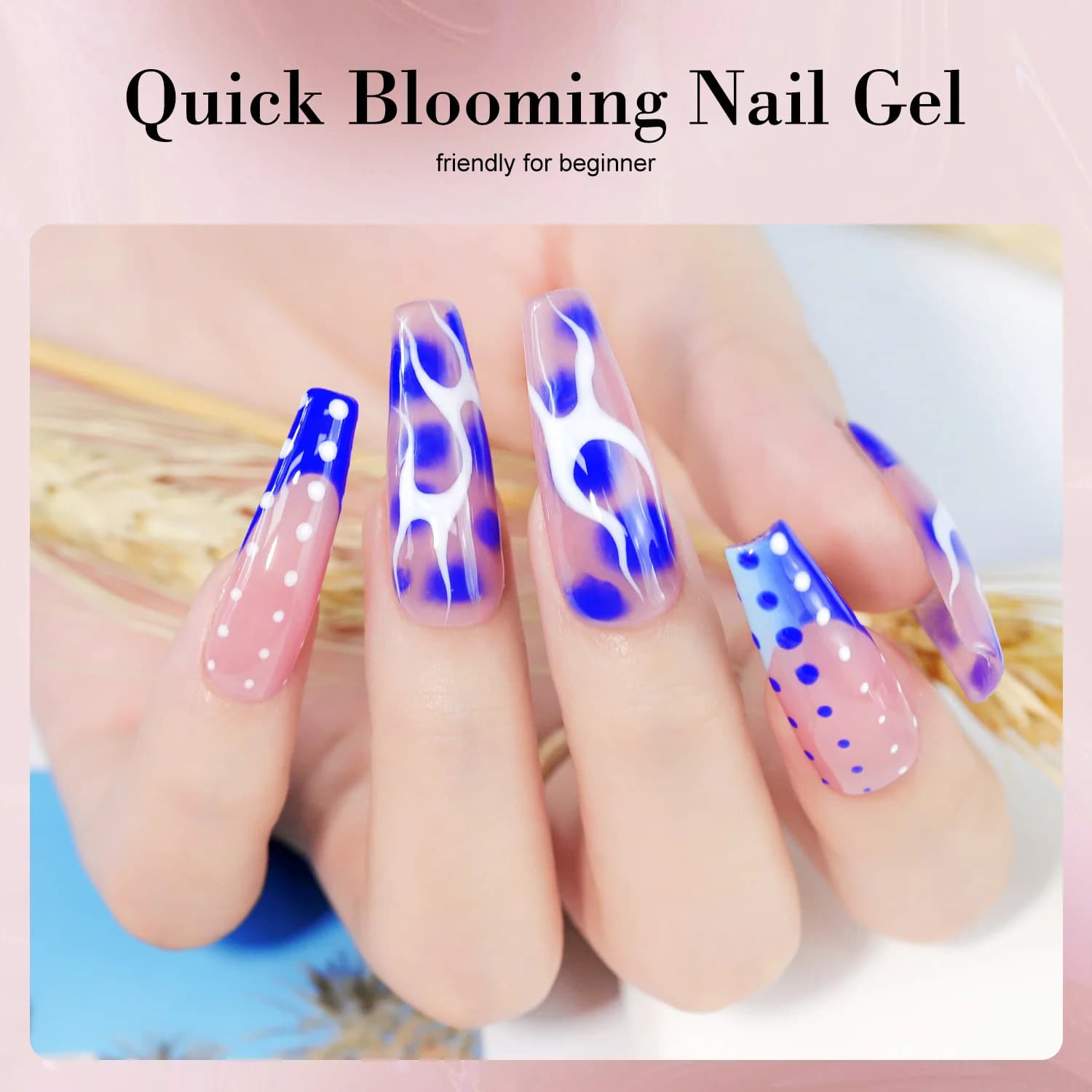Limegirl marble blossom blooming gel nail polish — image 3