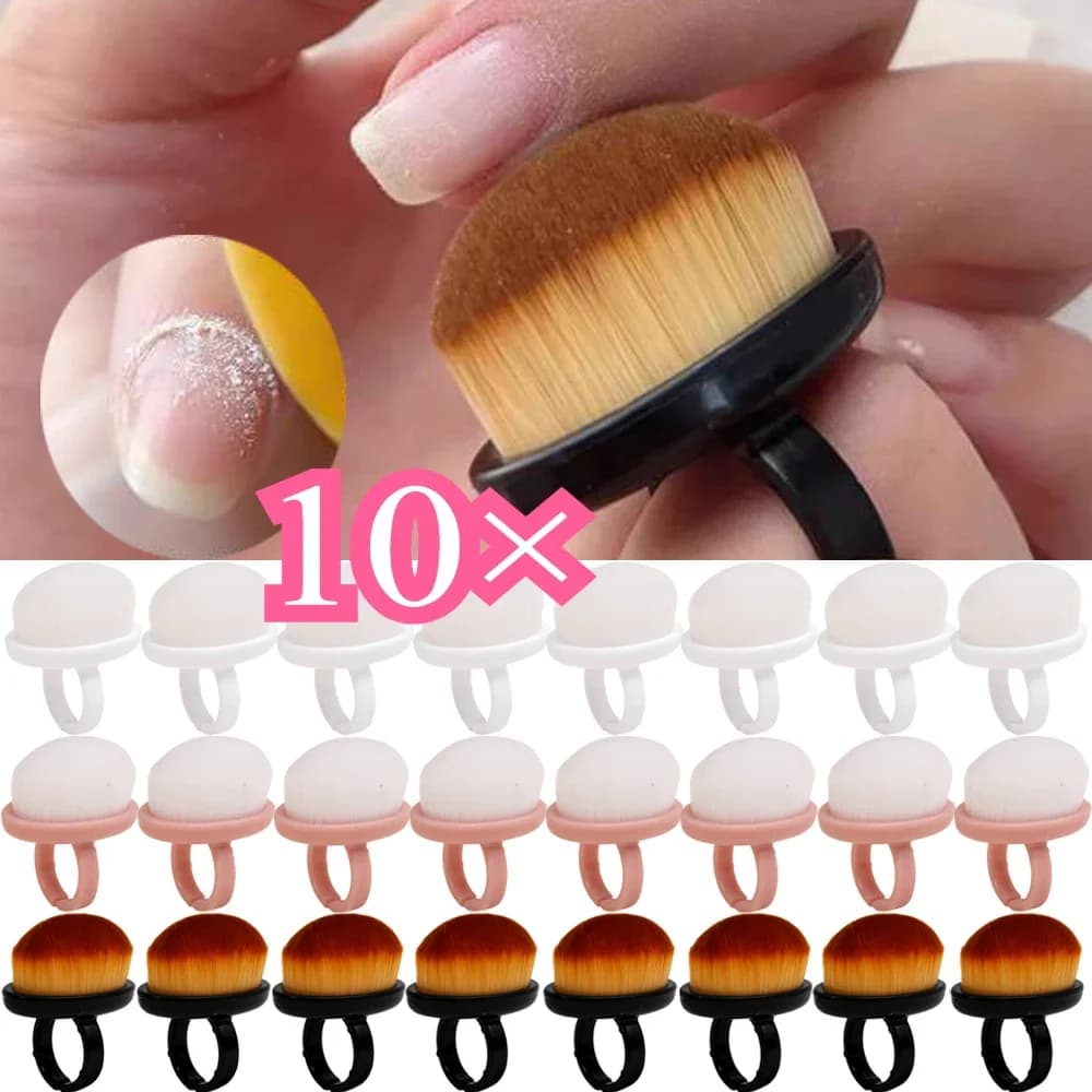 soft nail dust brush for gel polish removal — image 1
