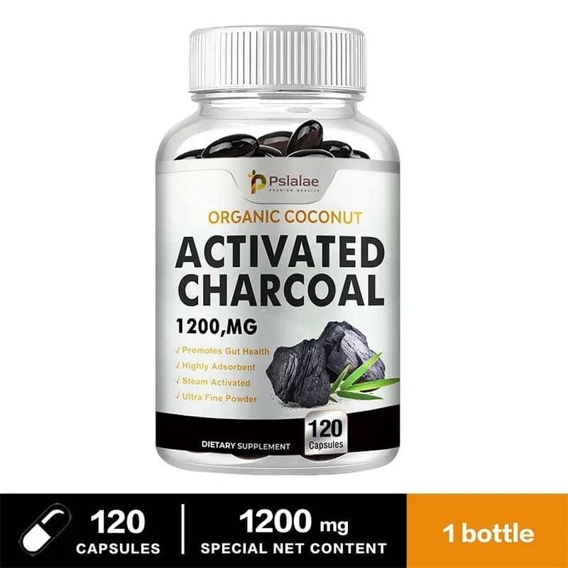 bottles of activated charcoal capsules — image 8