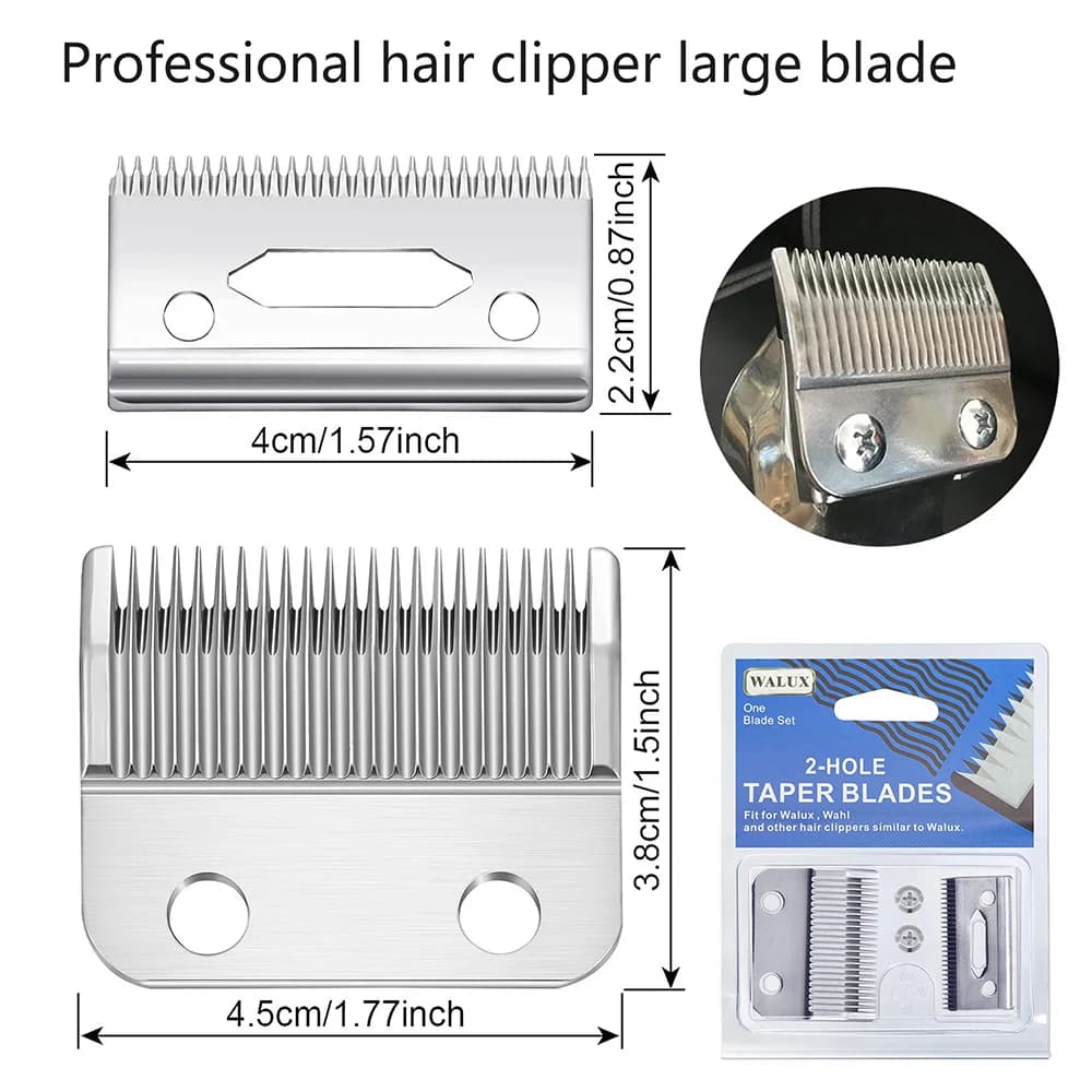 2-hole adjustable replacement clipper blades for Wahl cordless clippers — image 7