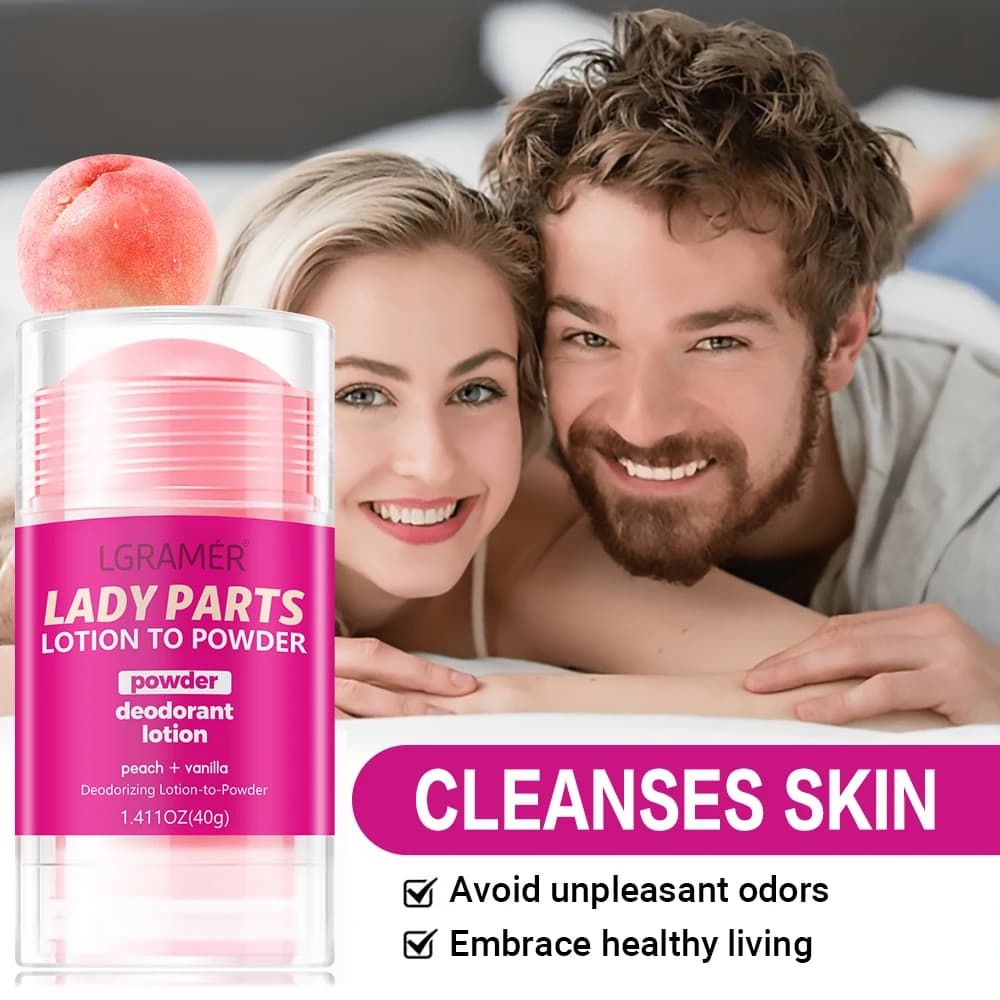 peach vanilla deodorant lotion bottle — image 4