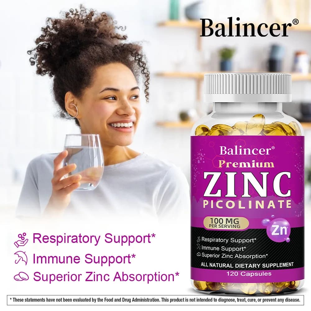 Zinc picolinate 100 mg capsules bottle — image 5