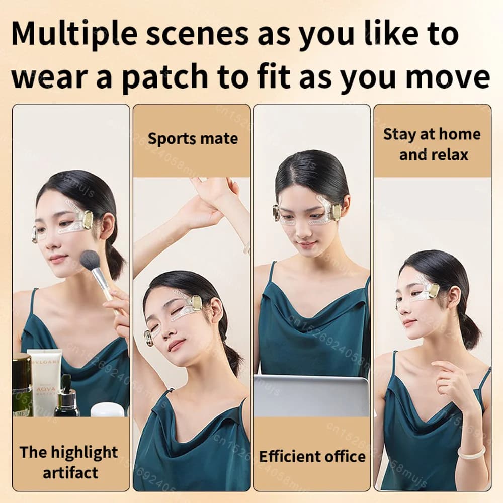 handheld EMS facial eye massager device — image 6