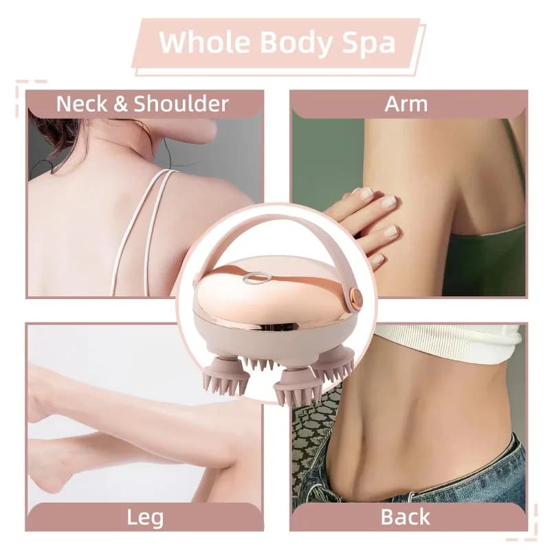 waterproof handheld rechargeable scalp massager — image 5