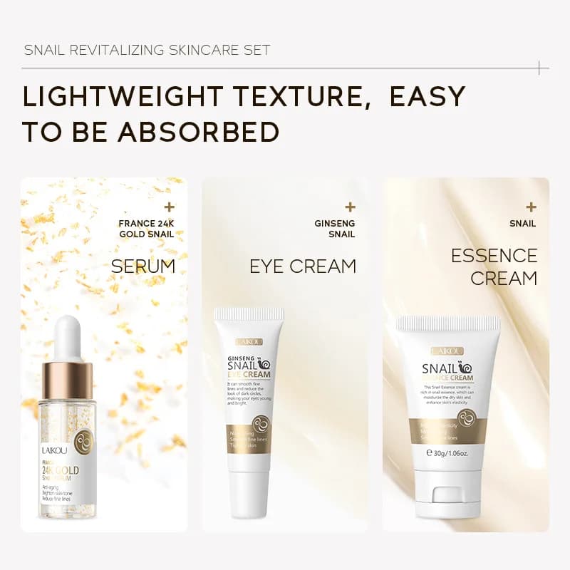 LAIKOU vitamin C face cream, serum and eye cream set — image 4