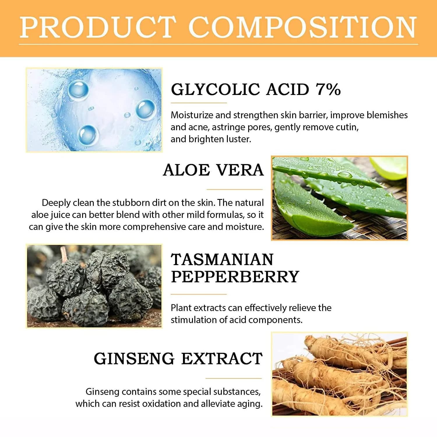 Glycolic acid skin lotion bottle — image 3