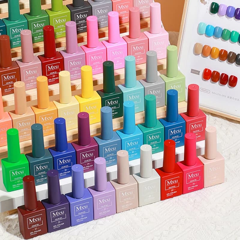 Mxsi 15ml Gel Nail Polish – Neon, Brown, Royal Blue, Red, Green, Pastel, Nude