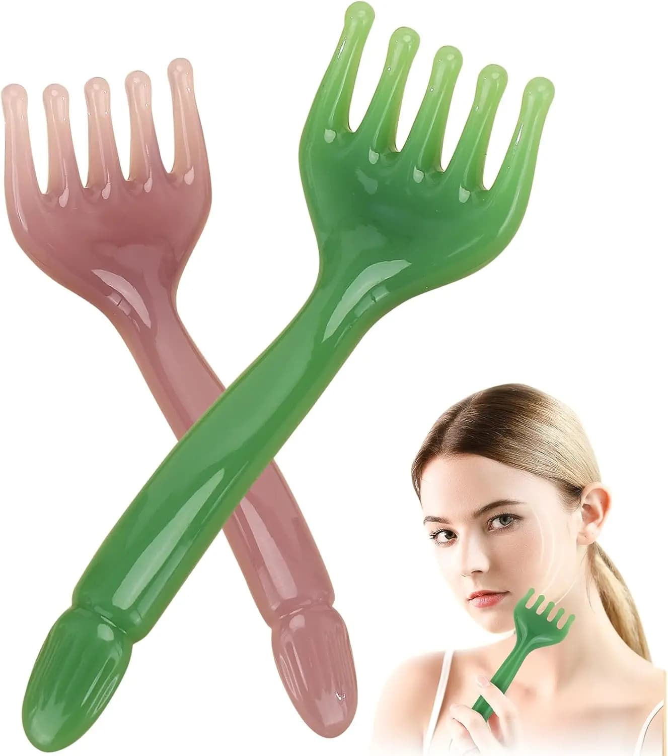 handheld scalp massage comb — image 1