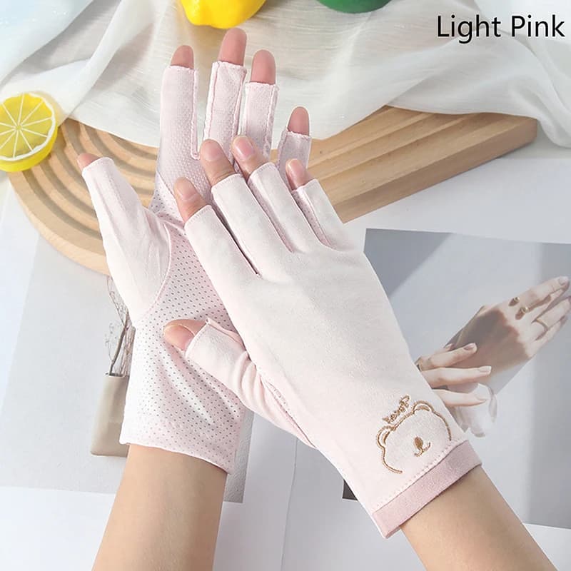 pair of fingerless anti-uv nail gloves — image 1