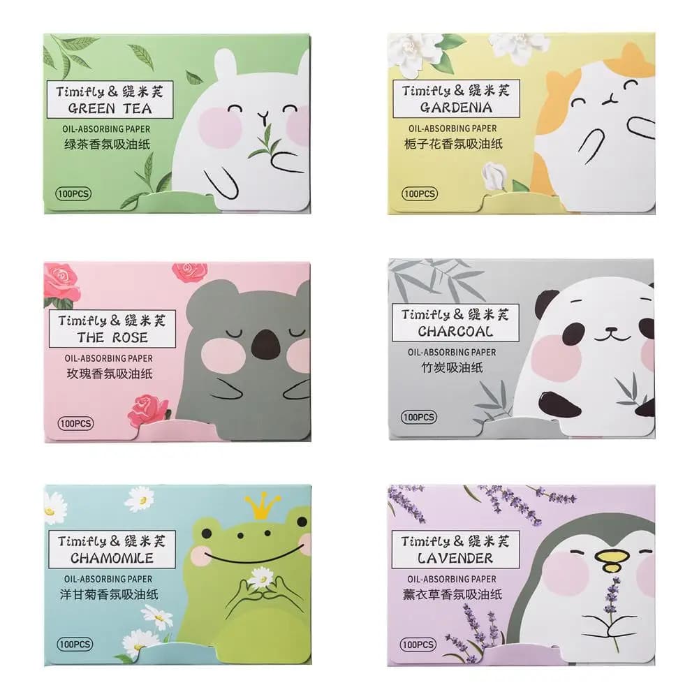 pack of 100 face oil blotting papers — image 6