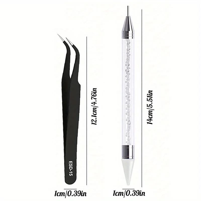 diamond double-ended manicure pens with crayons set — image 8