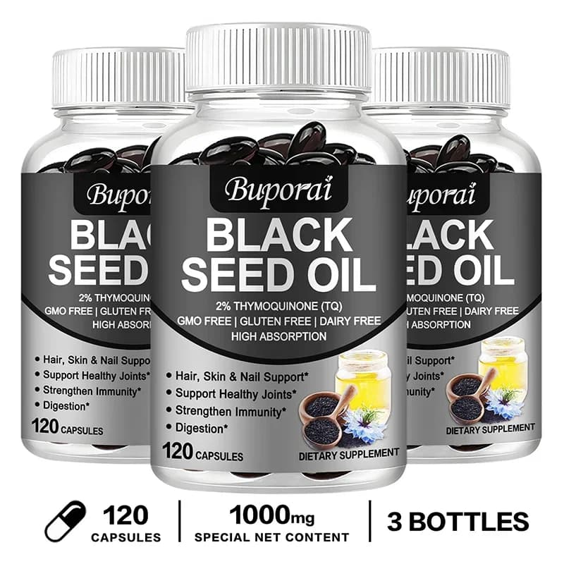 bottle of black seed oil — image 8