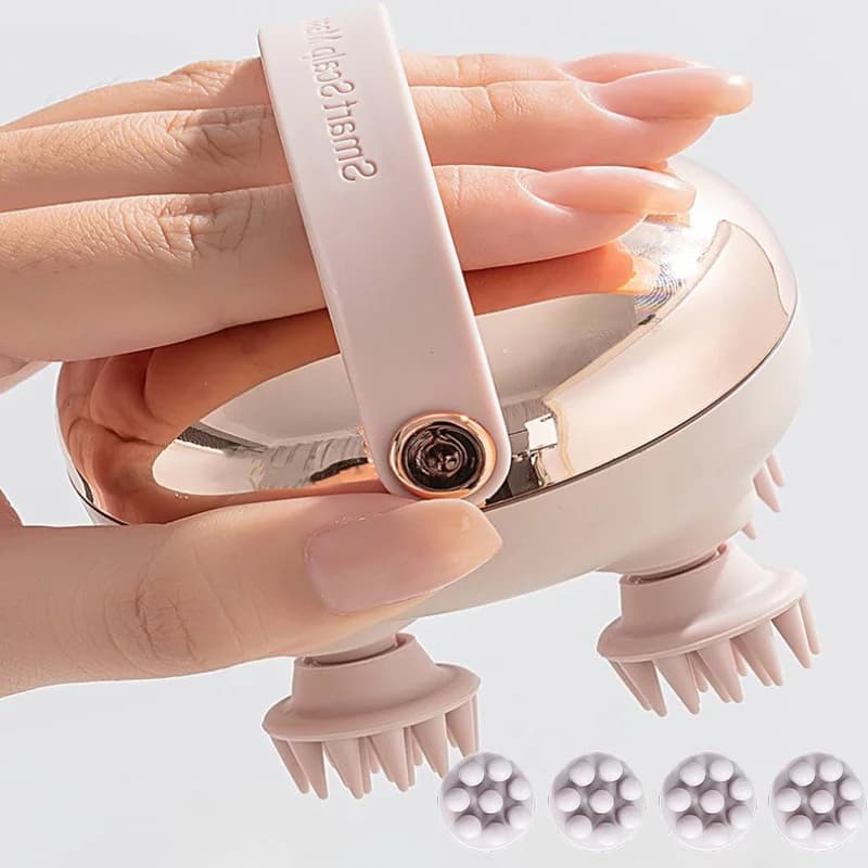 waterproof handheld rechargeable scalp massager — image 3