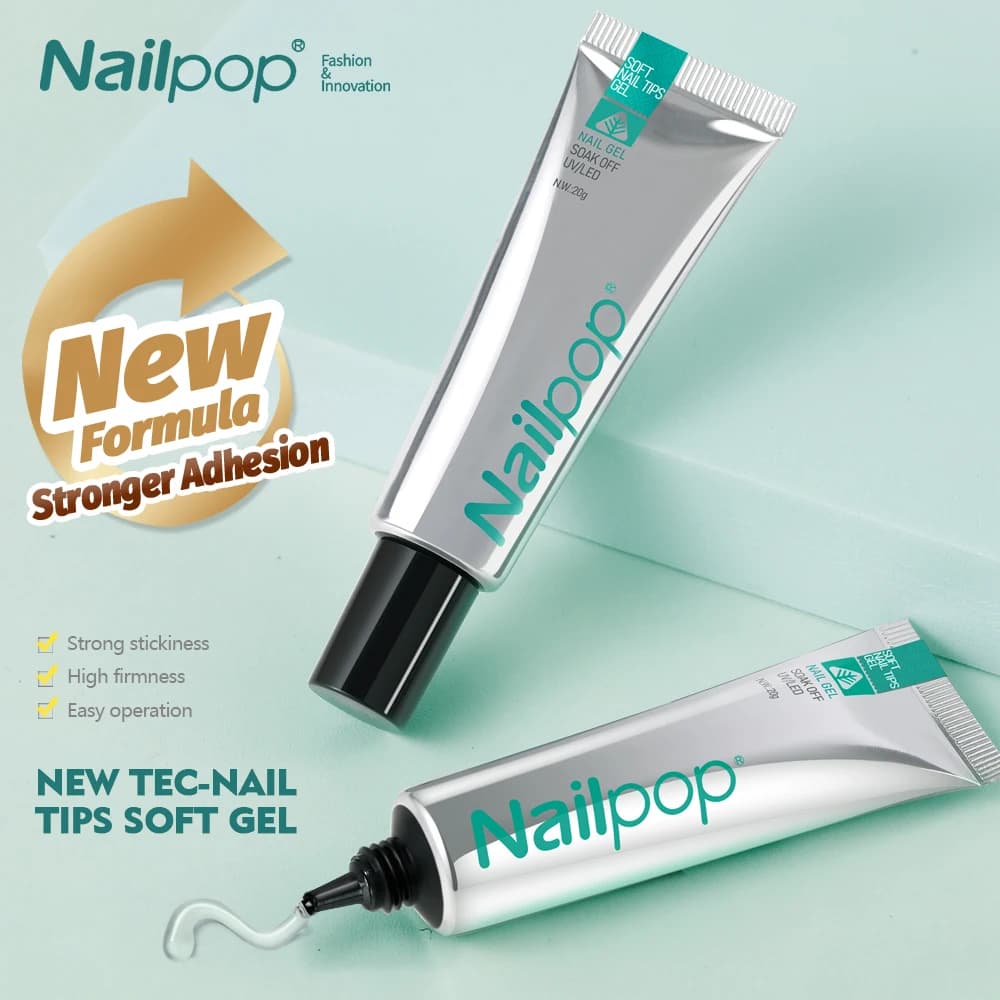 FUNMENTO soft nail tips gel glue 20 g tube — image 1