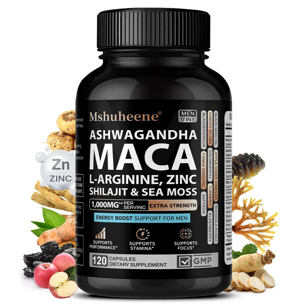 L-Arginine, Maca & Ashwagandha Supplement Blend