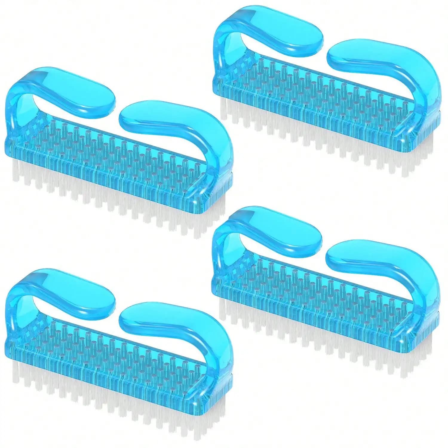 four-piece nail art tools set with brushes and cuticle pusher — image 3