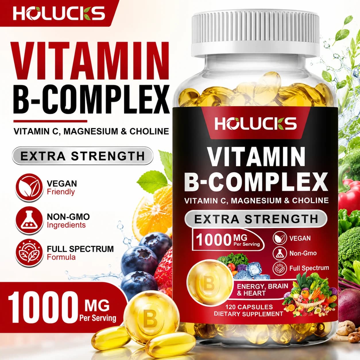 bottle of vitamin b complex supplement — image 4
