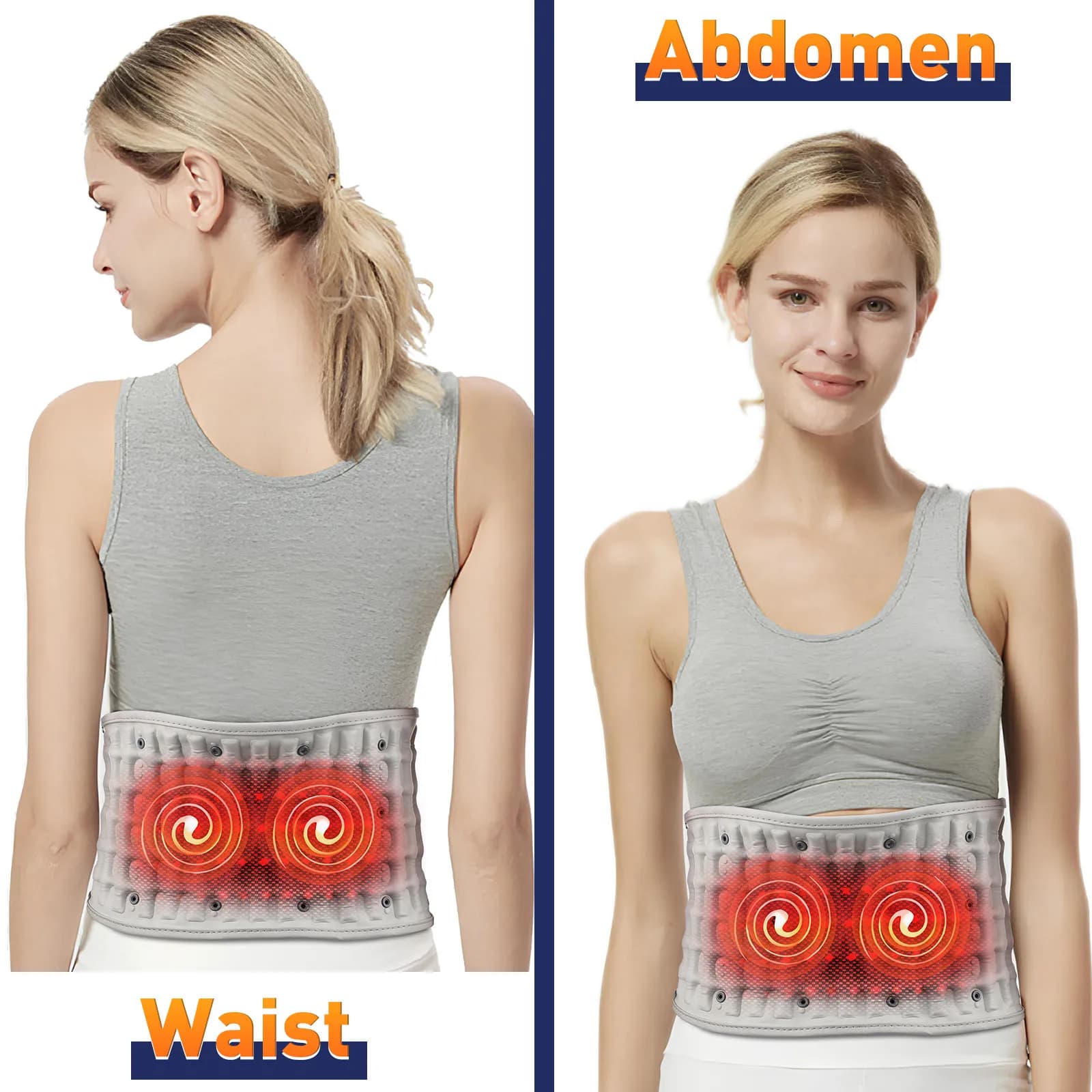 heated vibration waist massager belt — image 3
