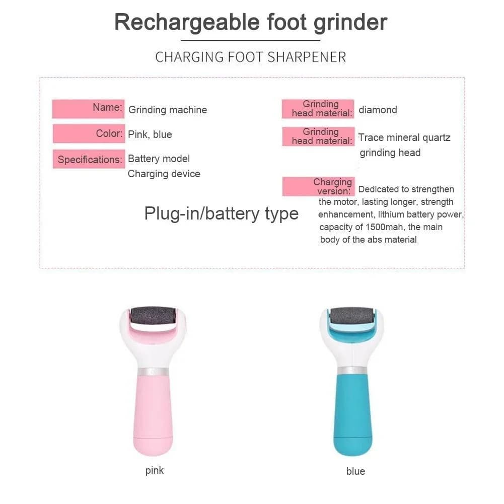 rechargeable electric foot file for callus removal — image 6