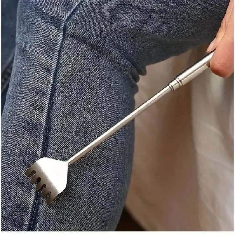 extendable stainless steel telescopic back scratcher — image 5