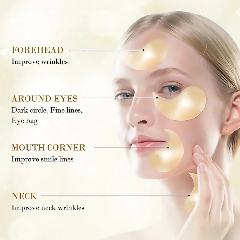 24K gold hyaluronic acid eye mask — image 2