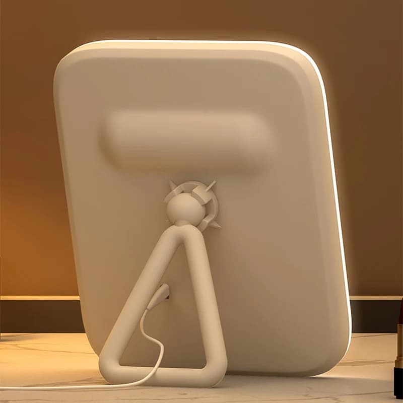 LED desktop makeup mirror with color lighting — image 4