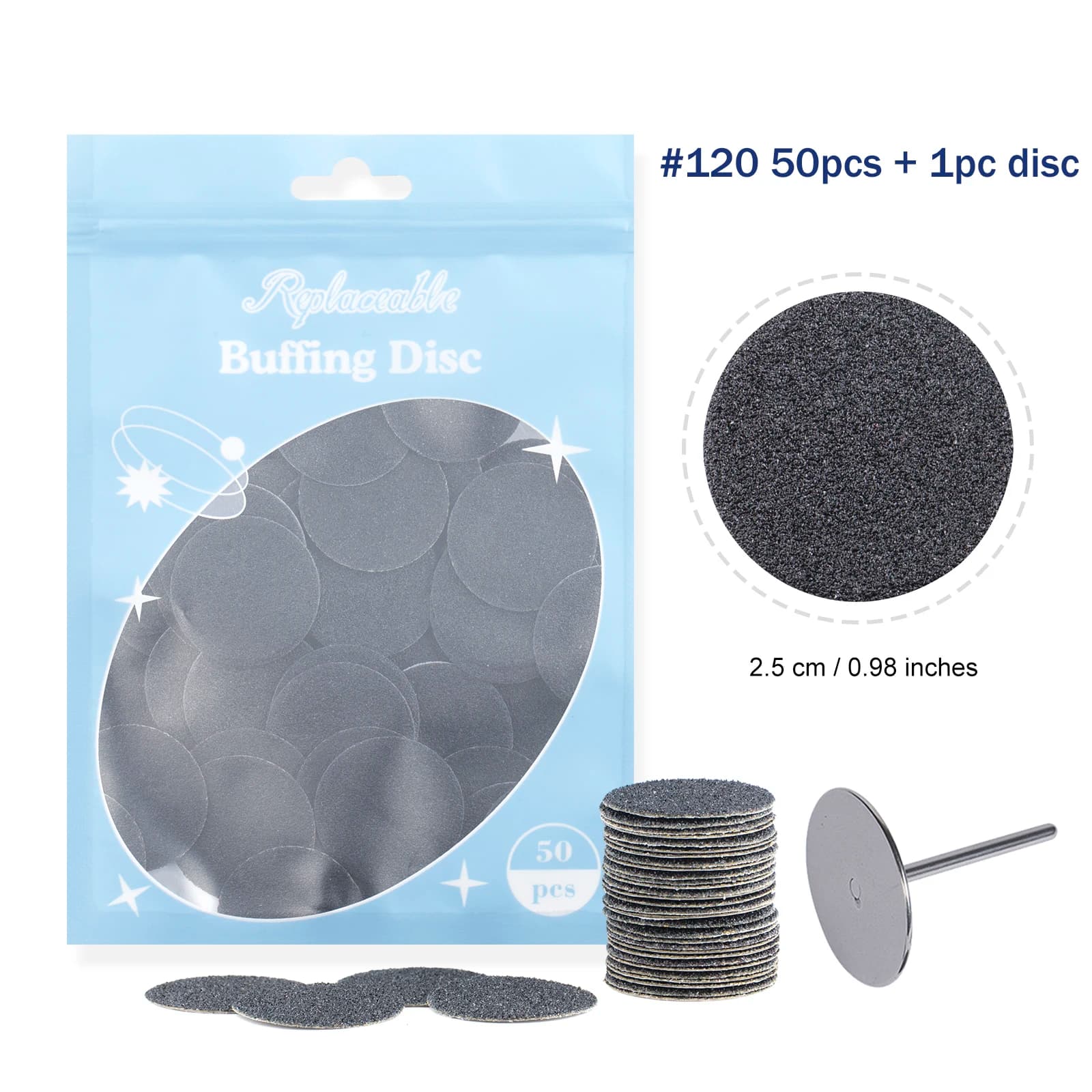 Foot callus remover disc with replaceable sandpaper — image 8