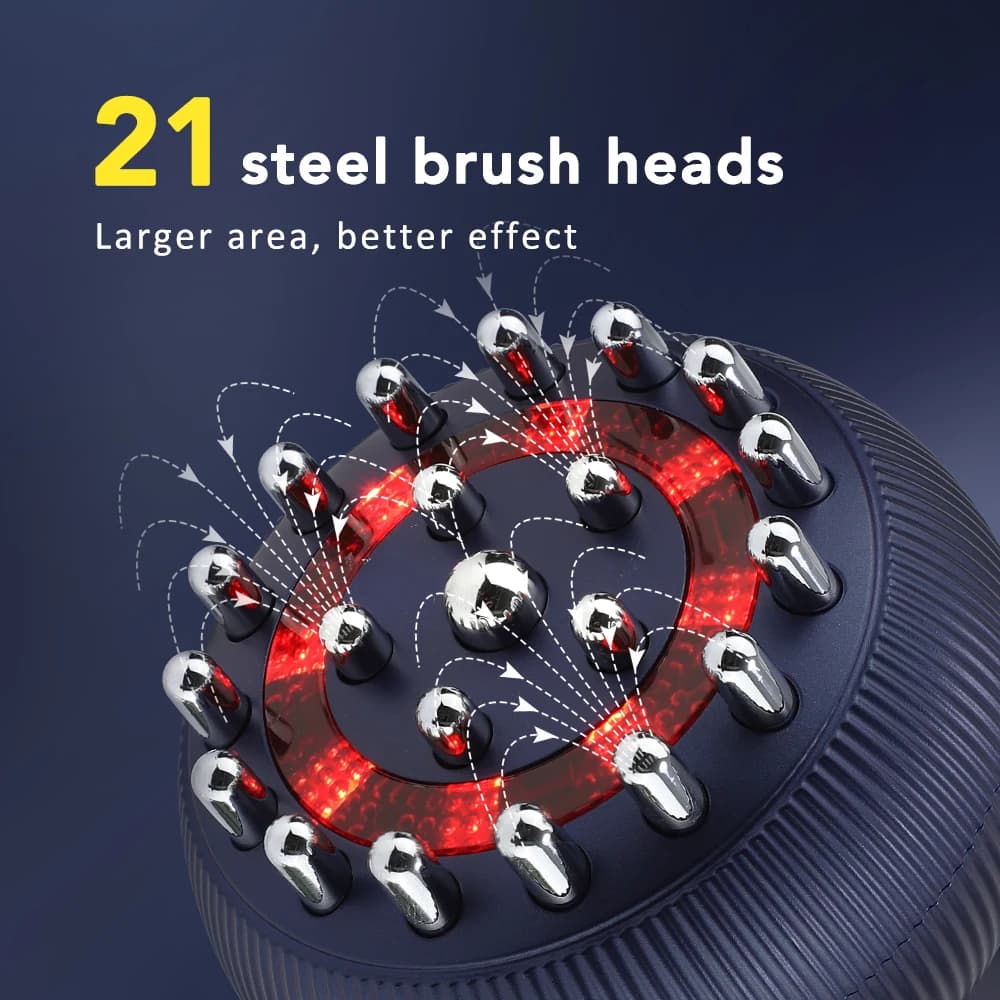 Rechargeable heated guasha massager brush — image 4