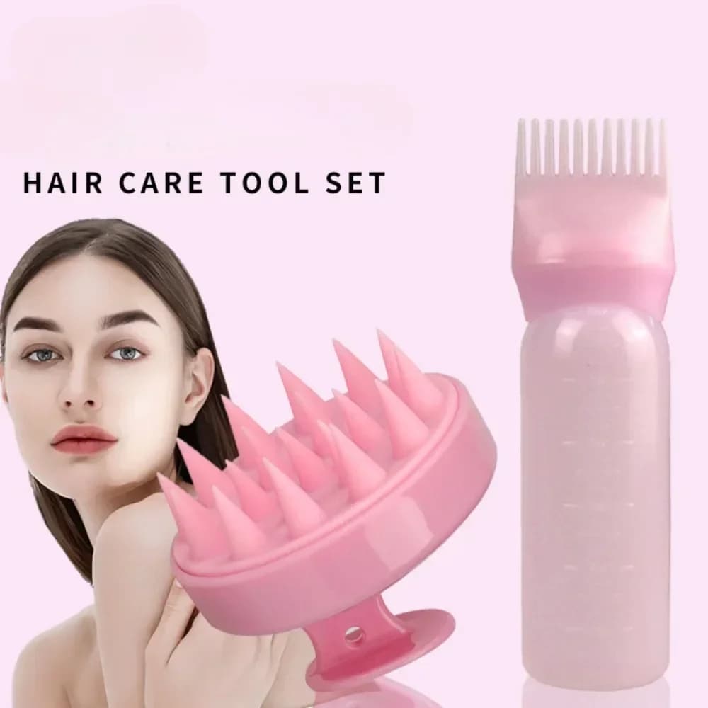 silicone scalp massage shampoo brush — image 2