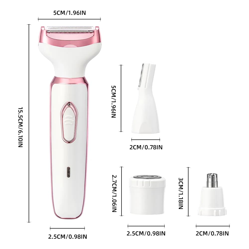 4-in-1 electric lady shaver and epilator — image 2
