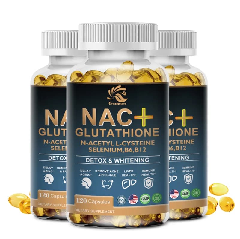 Greensure NAC Glutathione capsules bottle — image 7