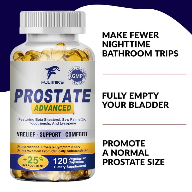 bottle of prostate support capsules with saw palmetto — image 5