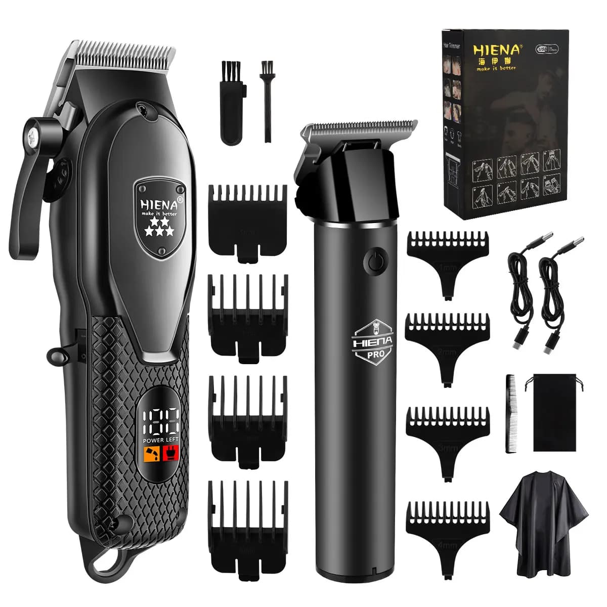 Hiena Hair Clipper Kit with LCD Display