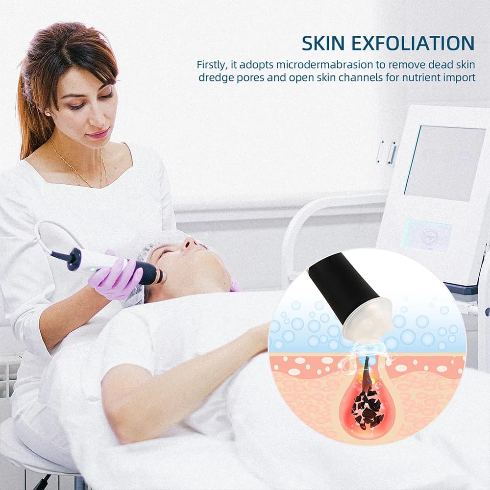 handheld CO2 oxygen bubble facial machine with gel capsules — image 3