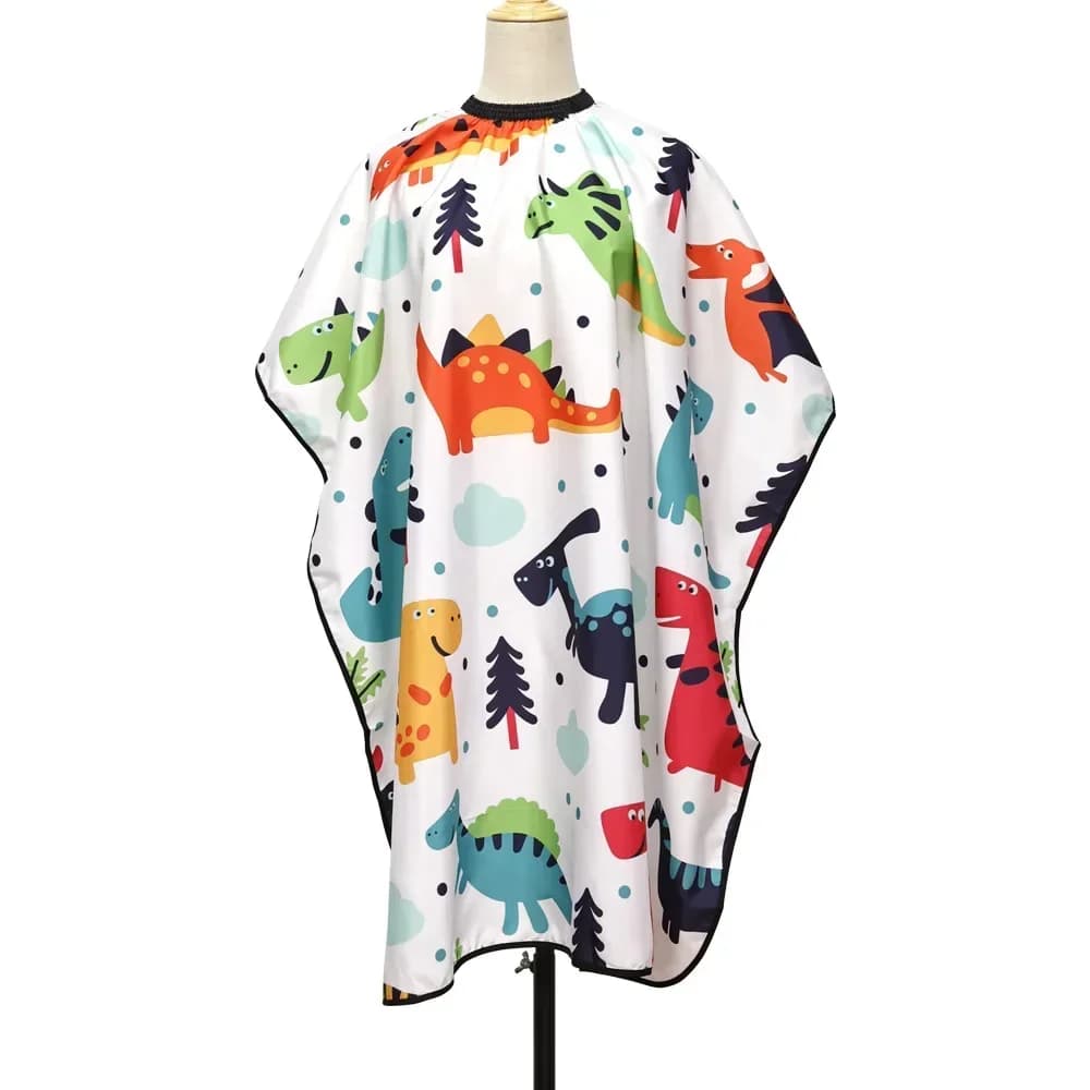 waterproof cartoon haircut cape for kids — image 7