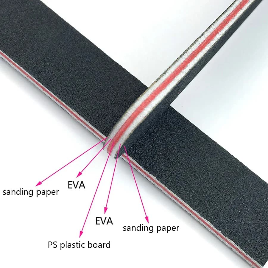 Five straight emery board nail files — image 3