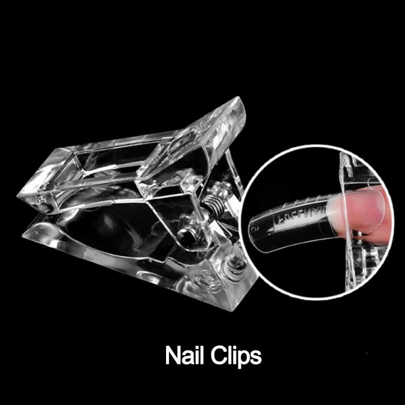 box of acrylic nail tips with UV gel polish — image 6