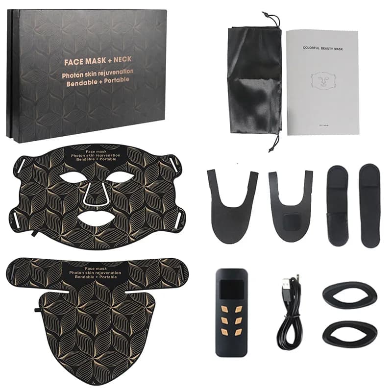 LED facial mask with neck attachment — image 8