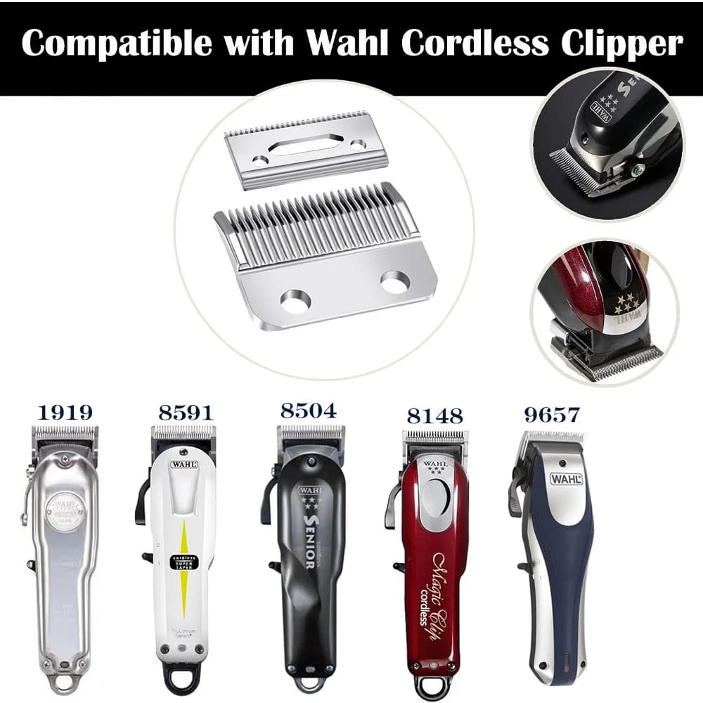 2-hole adjustable replacement clipper blades for Wahl cordless clippers — image 3