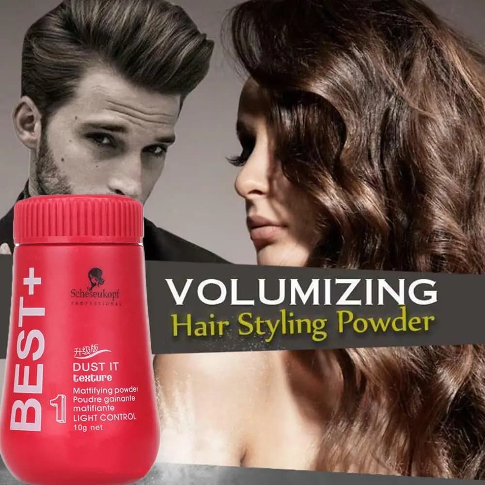 fluffy pink hair styling powder — image 3