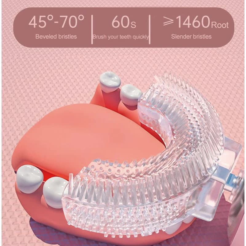 U‑shaped electric toothbrush for children with cartoon design — image 3