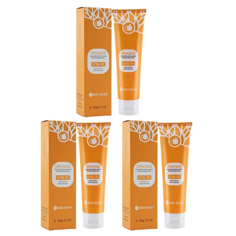 orange exfoliating brightening gel tube — image 7