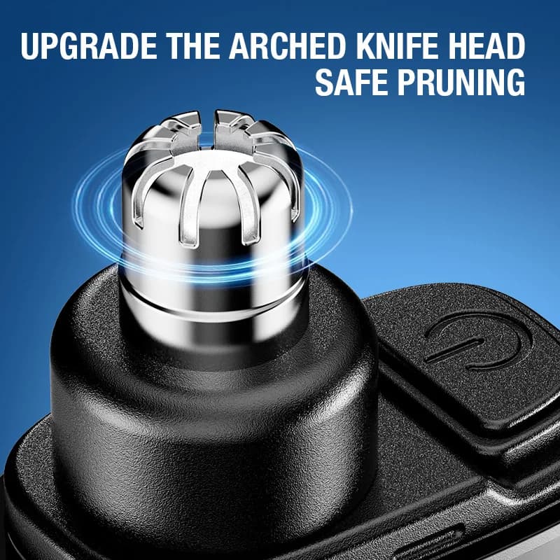 compact LED nasal hair trimmer with USB‑C charger — image 5