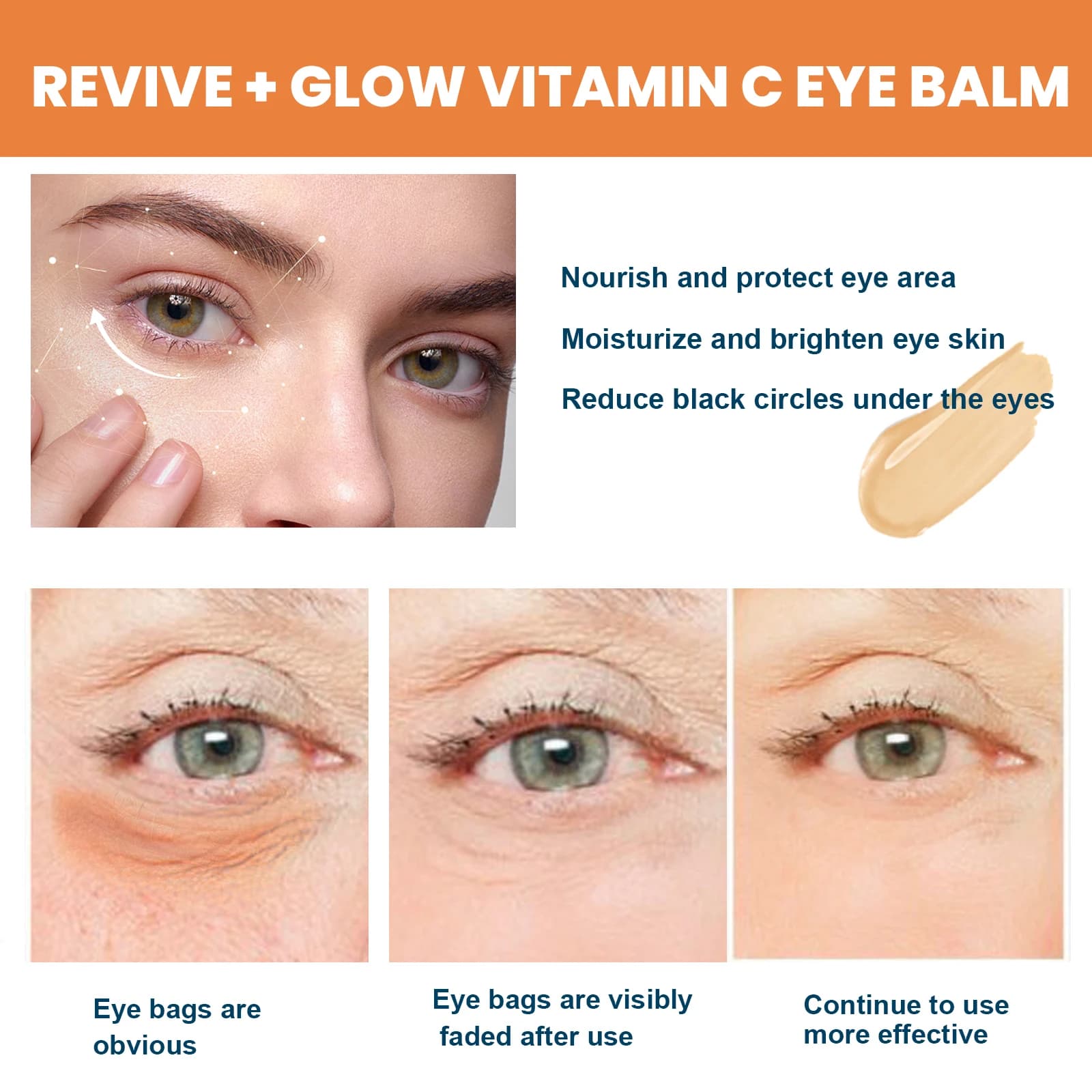 Vitamin C eye balm stick for dark circles — image 4