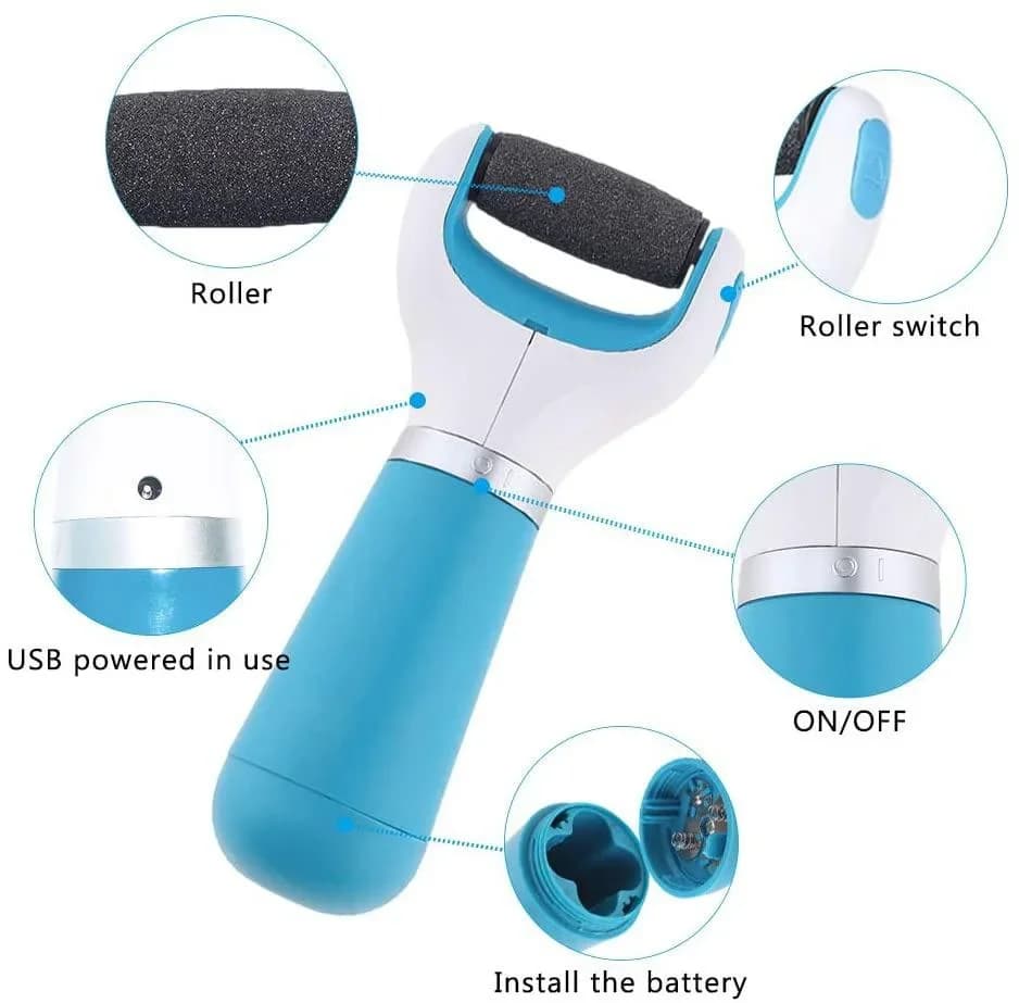 rechargeable electric foot file for callus removal — image 4