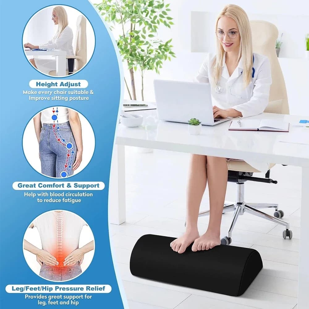 Memory foam foot rest with washable cover — image 4