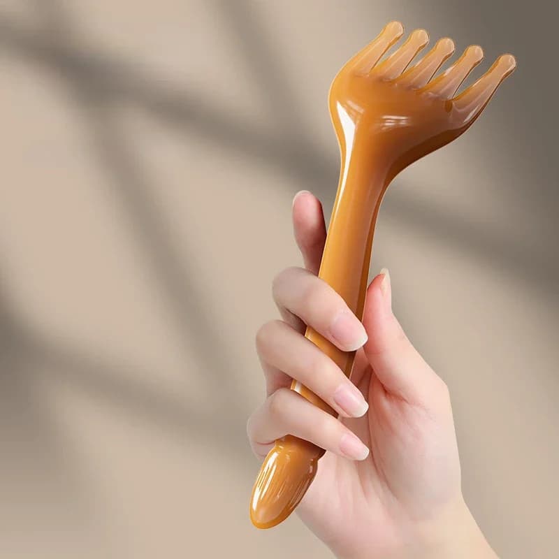 Resin Gua Sha head massager with five-claw scraping head — image 4